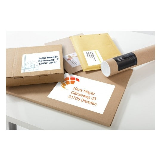 Avery 6124 – Etiketten A4 105 × 148 mm – Papier, weiss – permanent haftend – Laser/Inkjet – 4/Blatt, 10 Blätter