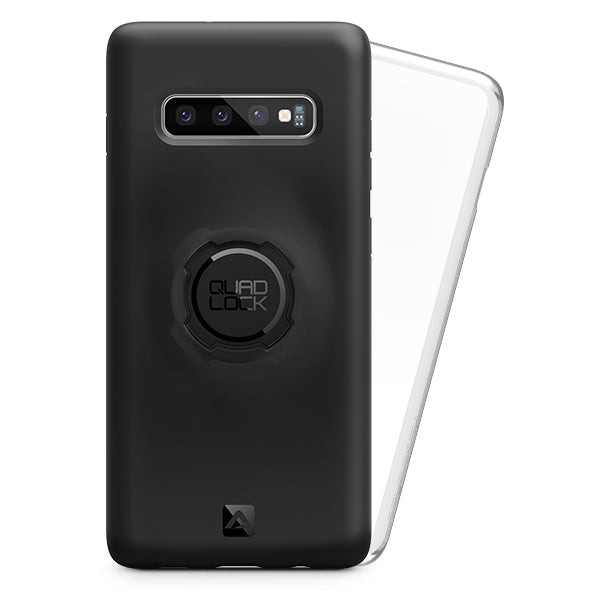 Quad Lock Backcover – für Samsung Galaxy S10+, PC+TPU, Schwarz, schockresistent