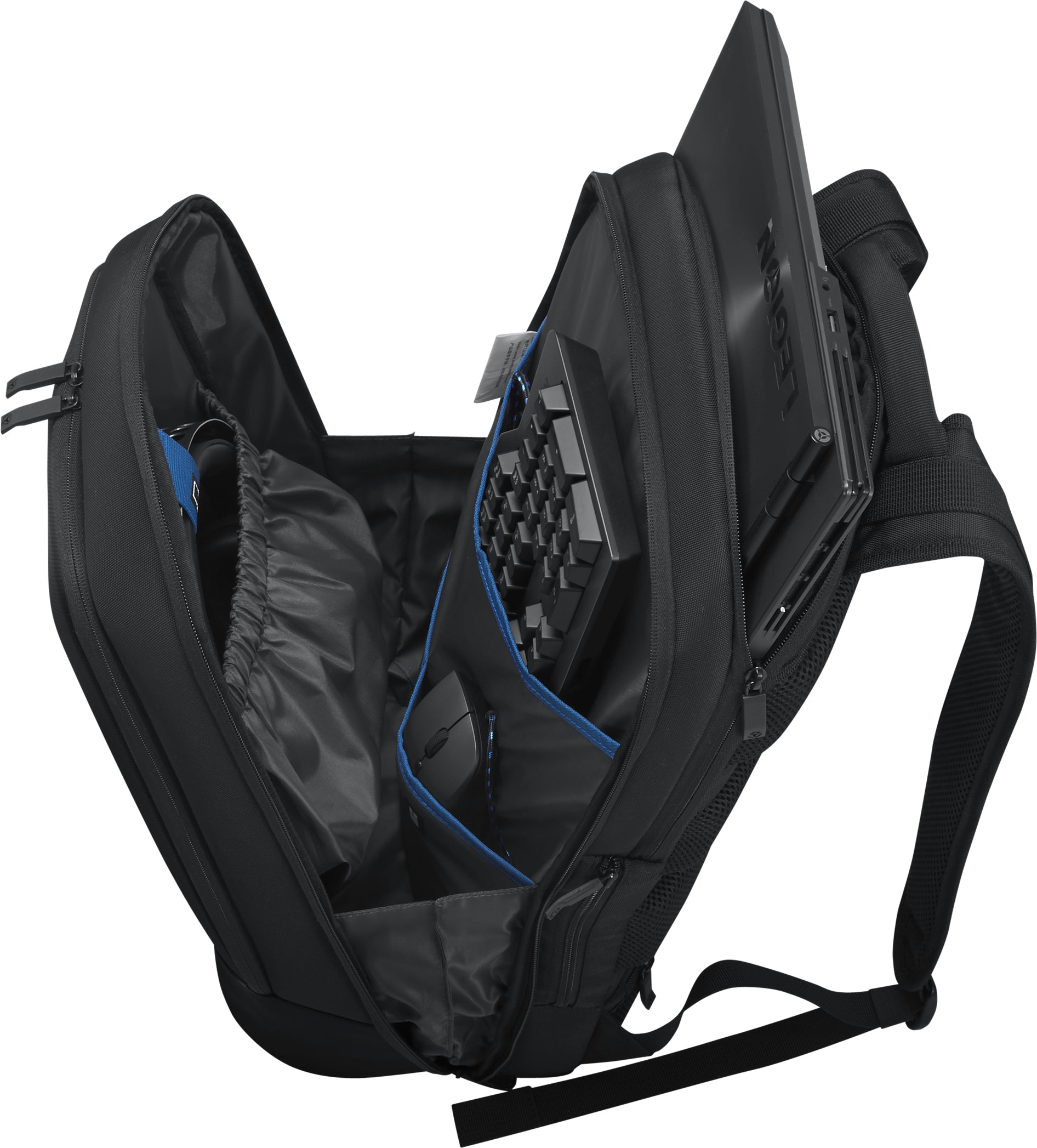 Lenovo Legion Notebook-Rucksack bis 17,3" – wasserfest, mit Schultergurt – Schwarz