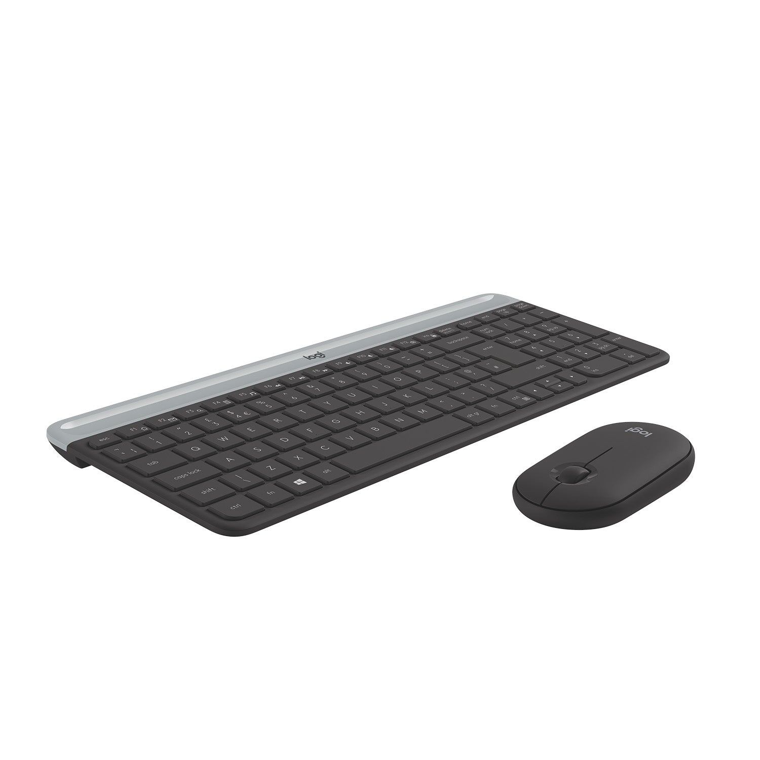 Logitech 920-009194 – Tastatur-Maus-Set – AZERTY (BE) – RF 2,4 GHz, Full-Size, USB-A Nano, Graphit