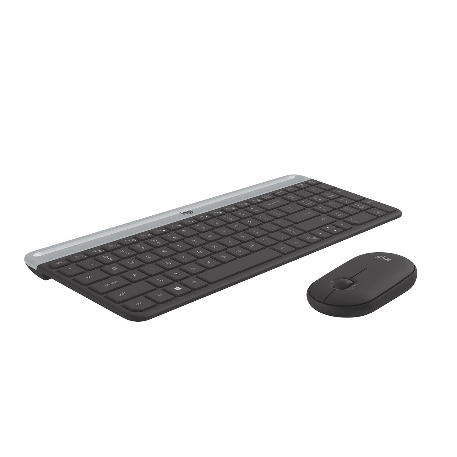 Logitech 920-009194 – Tastatur-Maus-Set – AZERTY (BE) – RF 2,4 GHz, Full-Size, USB-A Nano, Graphit