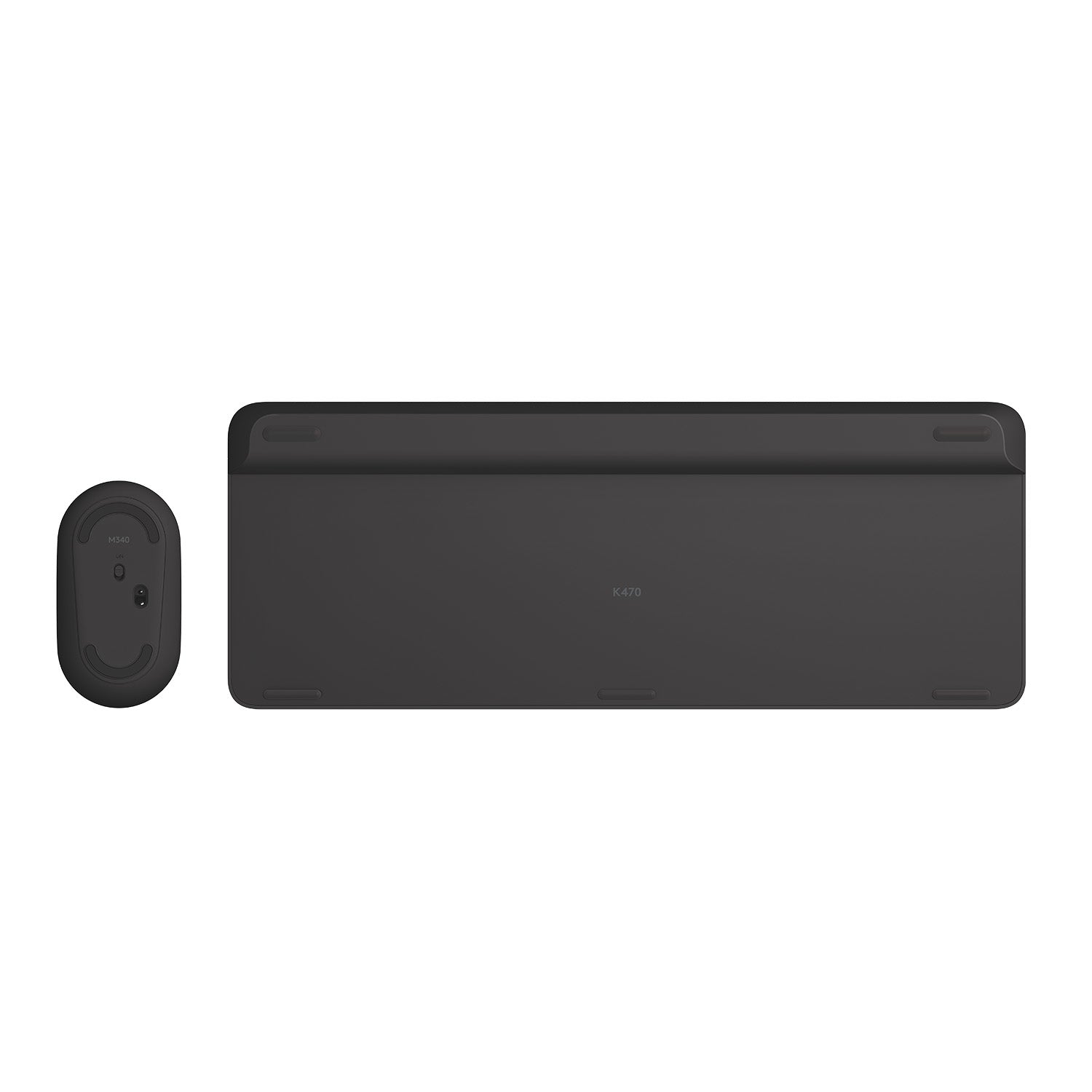 Logitech 920-009194 – Tastatur-Maus-Set – AZERTY (BE) – RF 2,4 GHz, Full-Size, USB-A Nano, Graphit