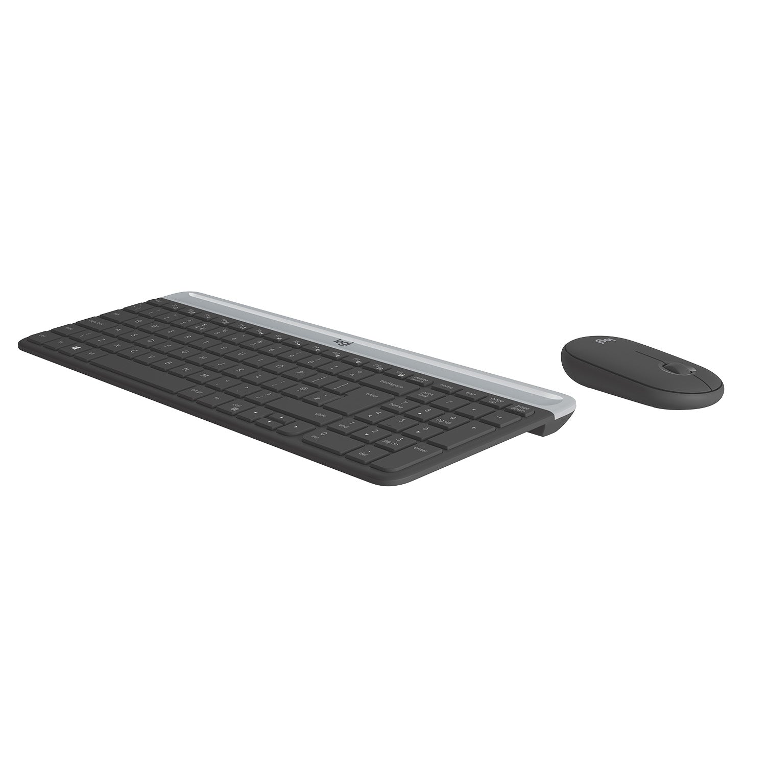 Logitech 920-009194 – Tastatur-Maus-Set – AZERTY (BE) – RF 2,4 GHz, Full-Size, USB-A Nano, Graphit