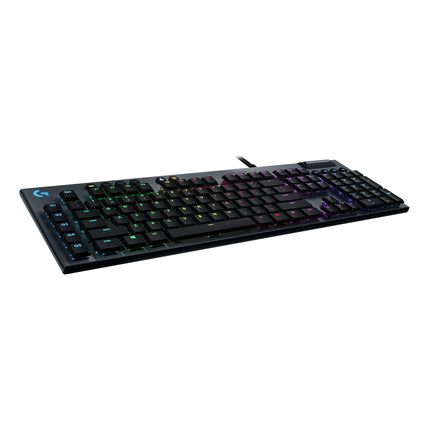 Logitech G G815 – Gaming-Tastatur – Mechanisch, Kabelgebunden, USB – QWERTY (US-INT) – Beleuchtet – Graphit