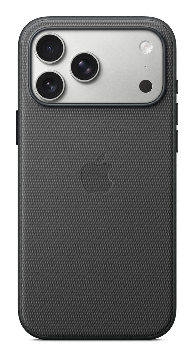 Apple Backcover TechWoven – für Apple iPhone 17 Pro Max – schwarz – PC, MagSafe-kompatibel, mit Kartenfach