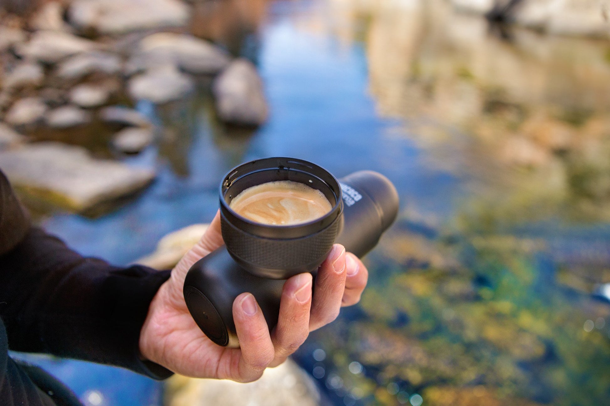 Wacaco Minipresso Kapselmaschine – für Nespresso, 0,1 l, anthrazit