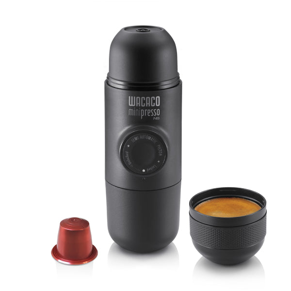 Wacaco Minipresso Kapselmaschine – für Nespresso, 0,1 l, anthrazit