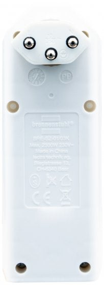 Brennenstuhl Abzweigstecker T12 zu 3× T13 – 230 V, 10 A, 300° drehbar, mit Schalter – Weiss