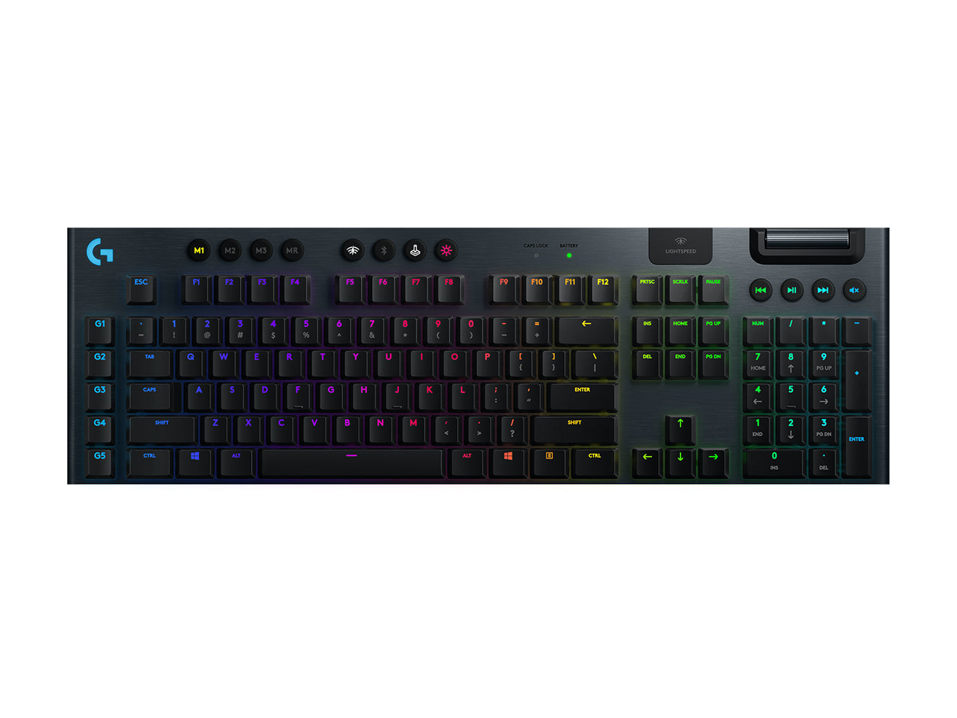 Logitech G G915 LIGHTSPEED – Gaming-Tastatur – Mechanisch, Beleuchtet – Bluetooth & 2,4 GHz – QWERTZ (DE)