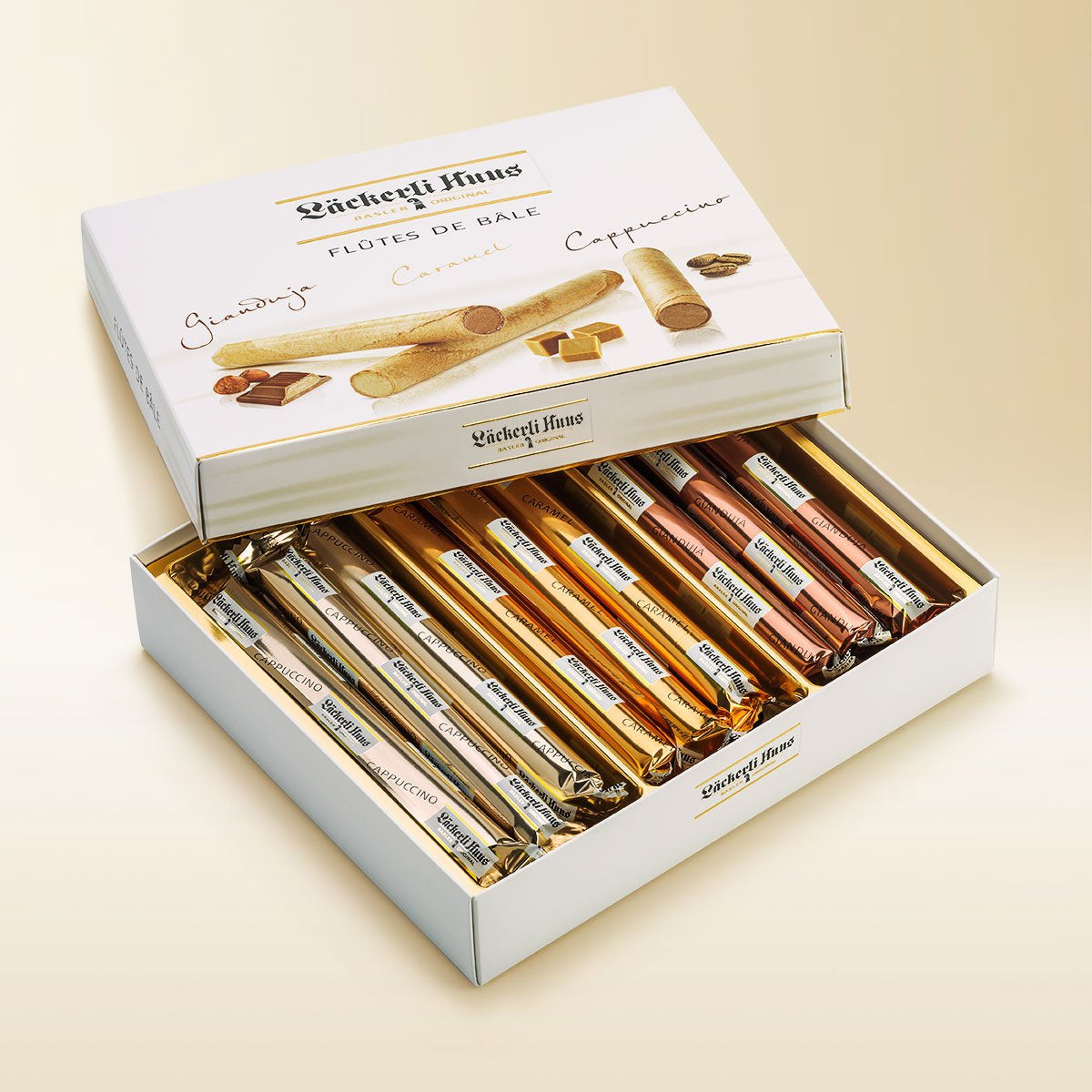 Läckerli Huus AG Läckerli Huus Basel Flûtes Guetzli – assortiert – 275 g