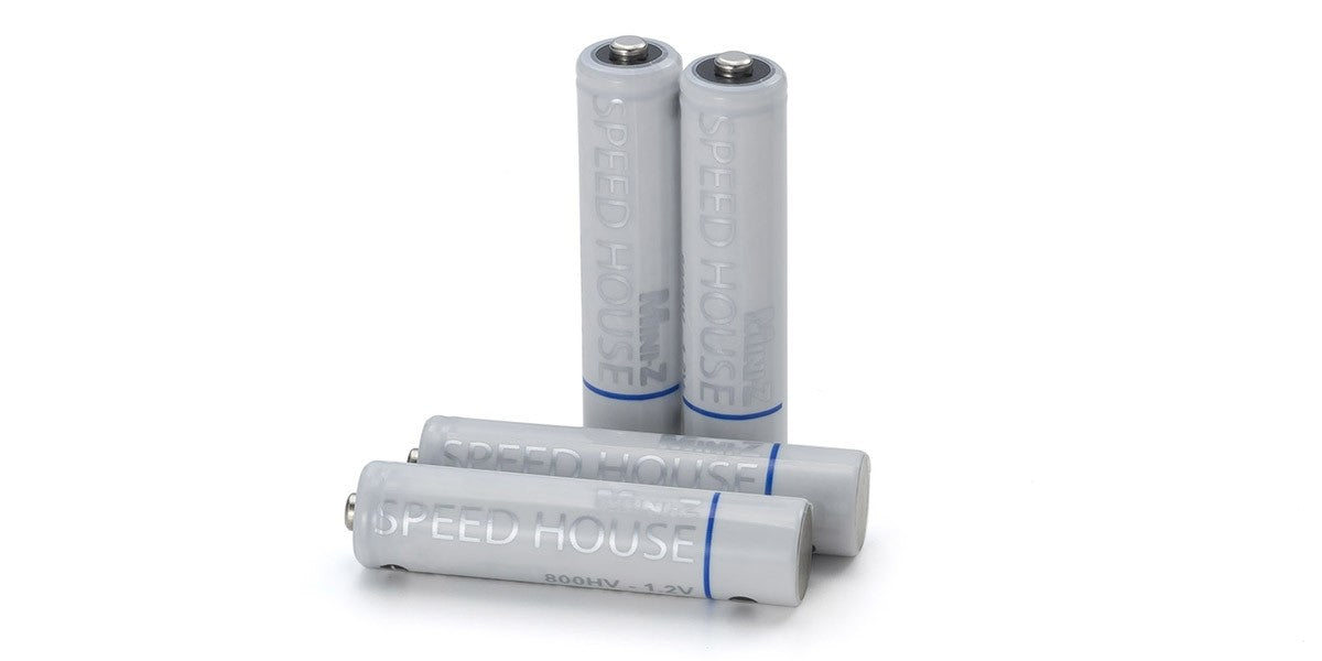 Kyosho AAA Akkus, Nickel-Metallhydrid (NiMH), 800 mAh, 1,2 V – 4 Stk.