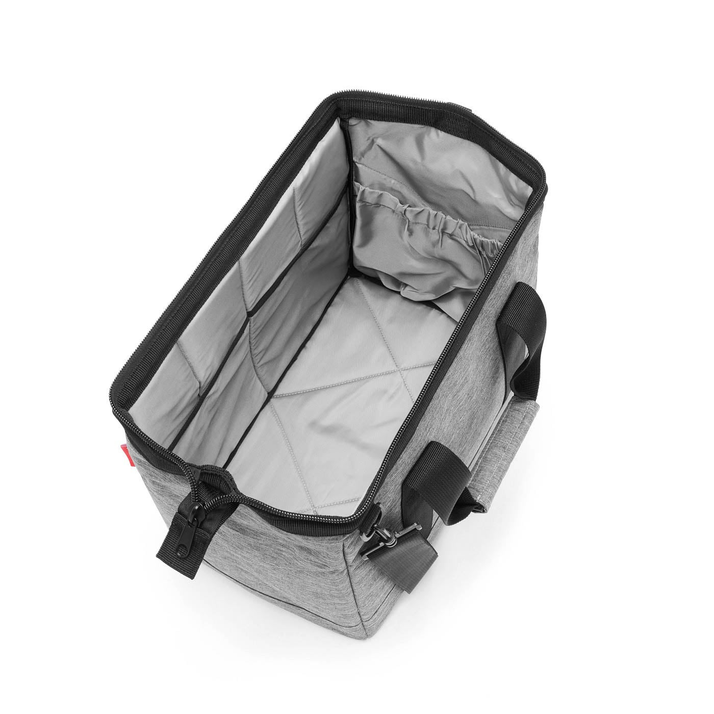 Reisenthel Umhängetasche Allrounder M – 18 l, Polyester, Twist Silver, 40 × 33,5 × 24 cm