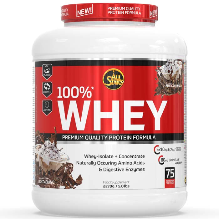 ALL STARS Fitness Products All Stars Whey Protein 100% Mokka – 2,27 kg