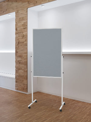 MAUL Whiteboard – 120 × 75 cm, Kunststoff, Alu-Rahmen, mobil