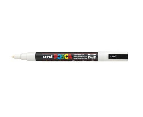 Uni-Ball Kreidemarker – Rund, 0,9–1,3 mm – Weiss