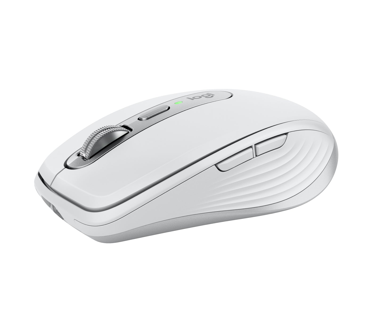 Logitech MX Anywhere 3S – Mobile Maus, rechts, Laser, 8000 DPI, Leises Klicken, Grau/Weiss