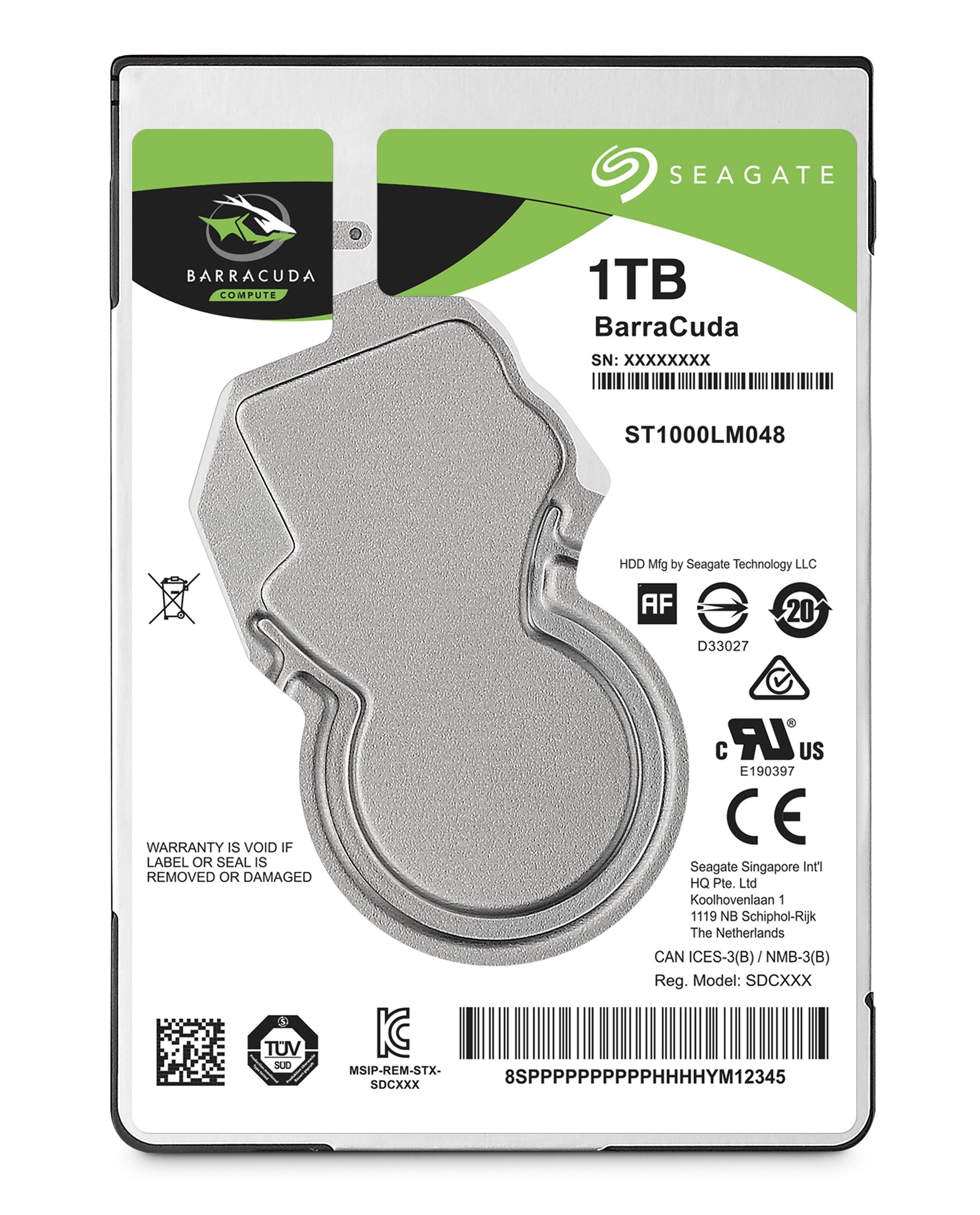 Seagate Barracuda 1 TB – 5400 U/min, SATA III