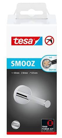 TESA Reservepapierhalter Smooz – Kunststoff, glänzend, selbstklebend, 12,5 × 5 × 5 cm