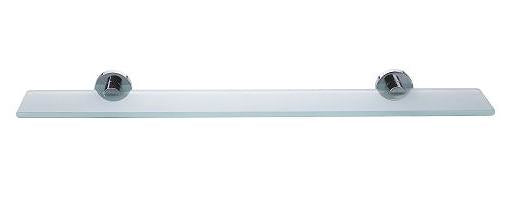 TESA Seifenhalter (Wand) Smooz – Glas/Metall, Klebestreifen, 60×12×5 cm, Chrom matt