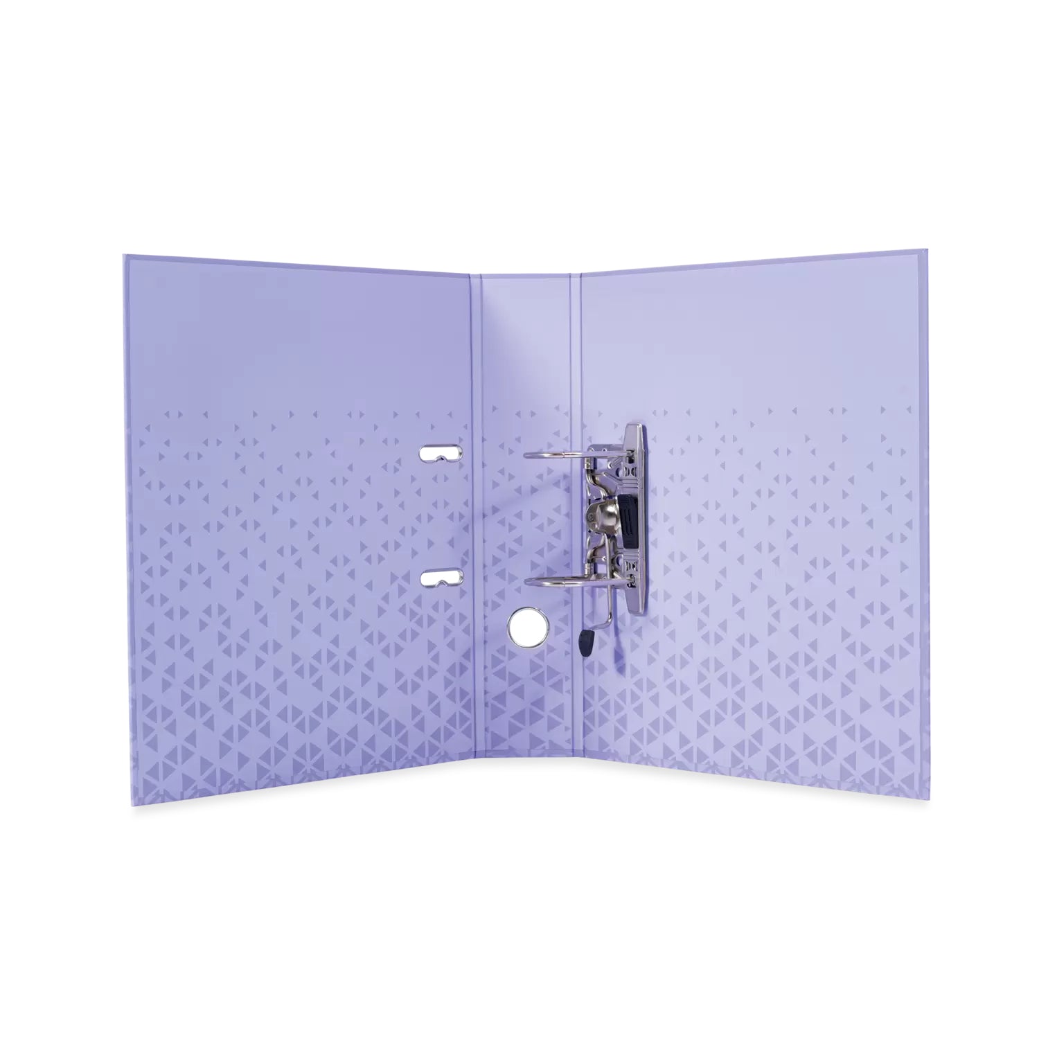 HERMA Ordner Color – A4 hoch – 2-Ring Hebelmechanik, Rücken 70 mm – violett, mit Niederhalter, mit Griffloch