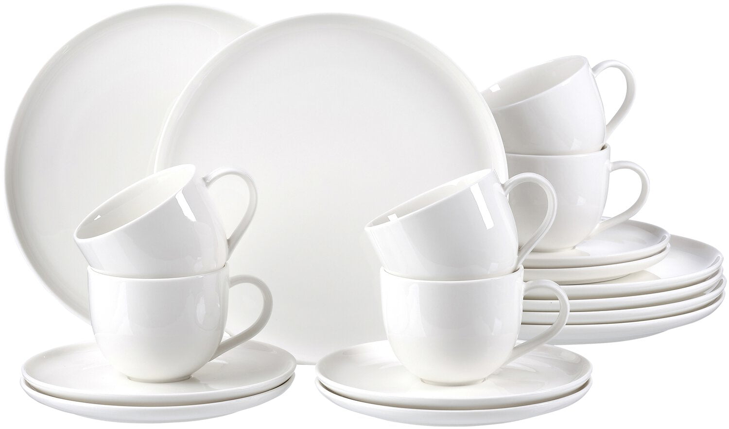 Ritzenhoff & Breker Frühstücks-Service Skagen – Porzellan, Weiss, spülmaschinenfest