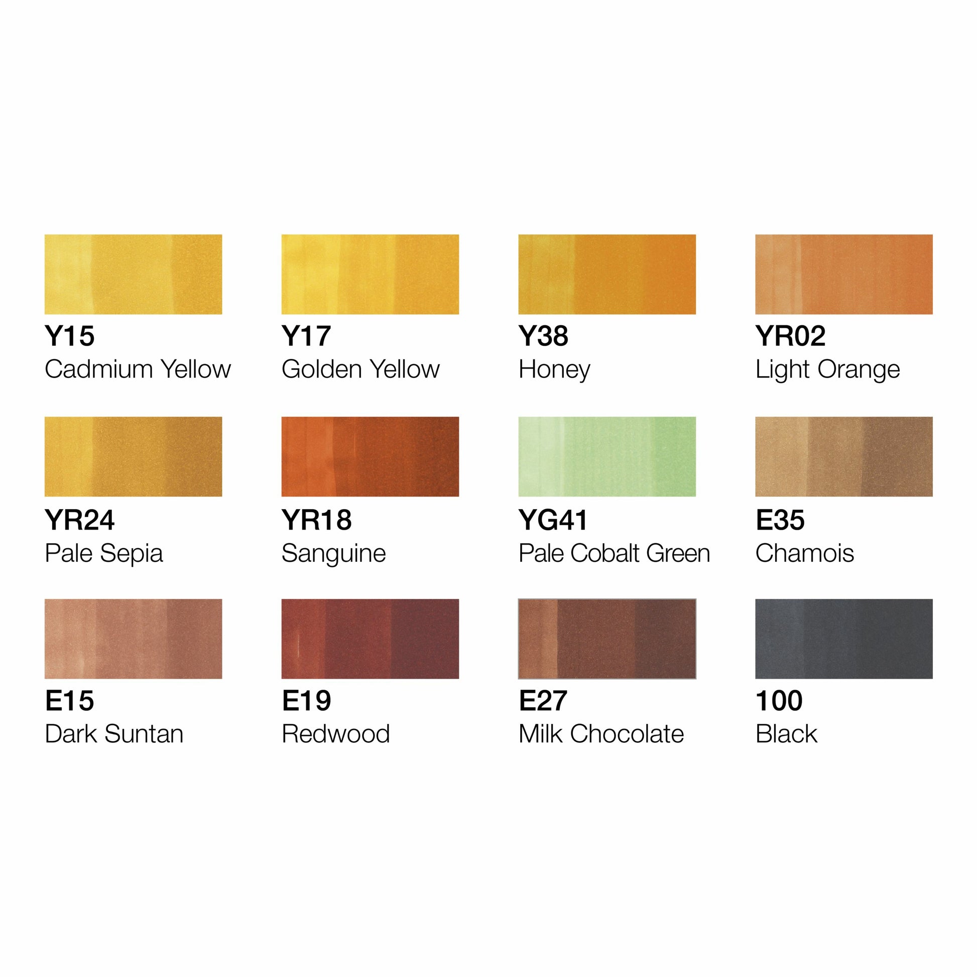 Copic Classic Marker – Duo-Spitze Meissel/Feinspitze, Mehrfarbig, 12er Set