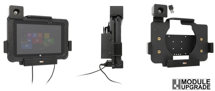 Brodit Fahrzeug-Dock für Zebra ET50/ET51/ET55/ET56 (8,3–8,4") – abschliessbar, mit Ladegerät – Schwarz