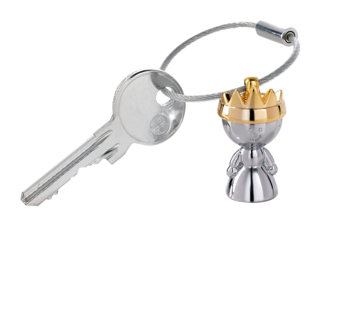 TROIKA Schlüsselanhänger Königin Krone – Metall, Gold/Silber, 35 × 20 × 20 mm, 6er-Pack