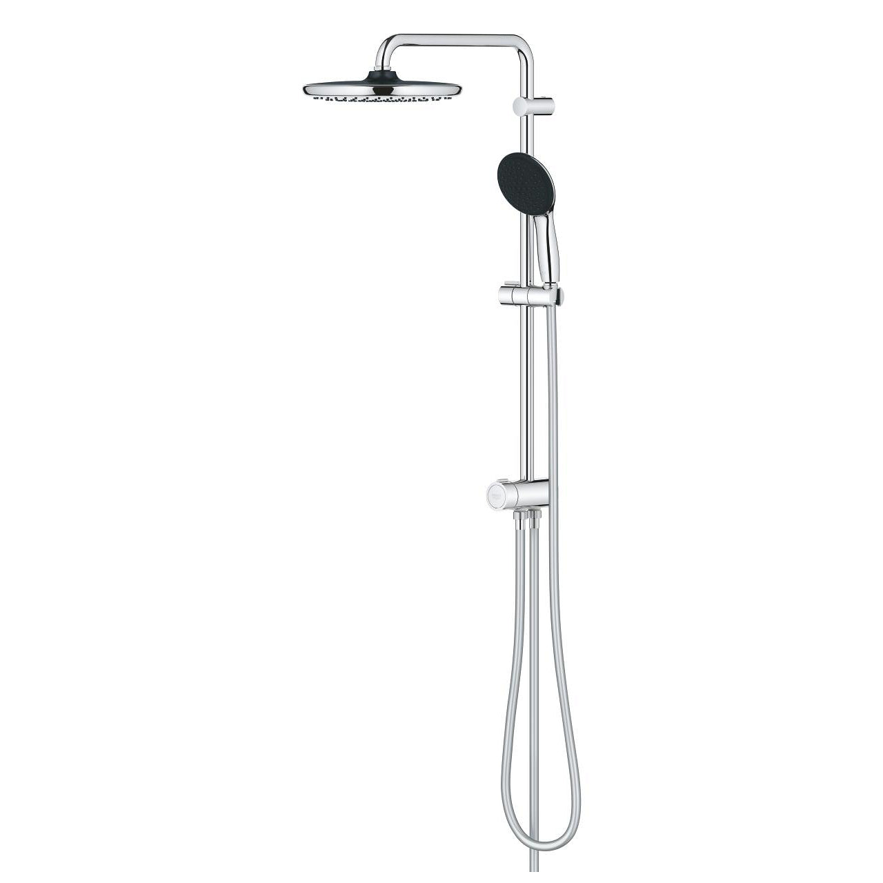 GROHE Duschsystem Vitalio Start 250 – 150 cm Schlauch, Metall, Chrom