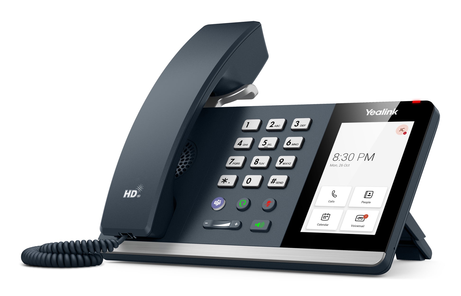 Yealink MP54-TEAMS – IP-Telefon, 4,0" Touchscreen, für Microsoft Teams, PoE, Grau