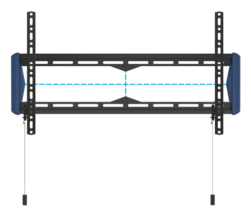 B-Tech Wandhalterung – Fix – bis 80" – VESA 100×100–650×400 – bis 70 kg – Schwarz/Blau