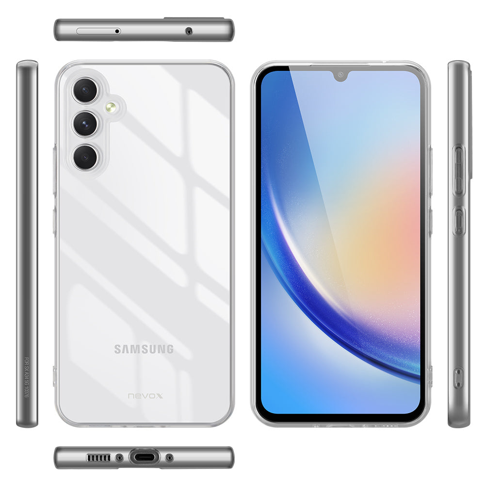 nevox StyleShell Flex Backcover – für Samsung Galaxy A35 5G, TPU, Transparent