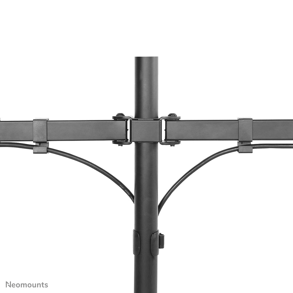 Neomounts FPMA-D550DBLACK – Monitorarm Tischhalterung – 2 Monitore – 10–32" – VESA 75×75/100×100 mm