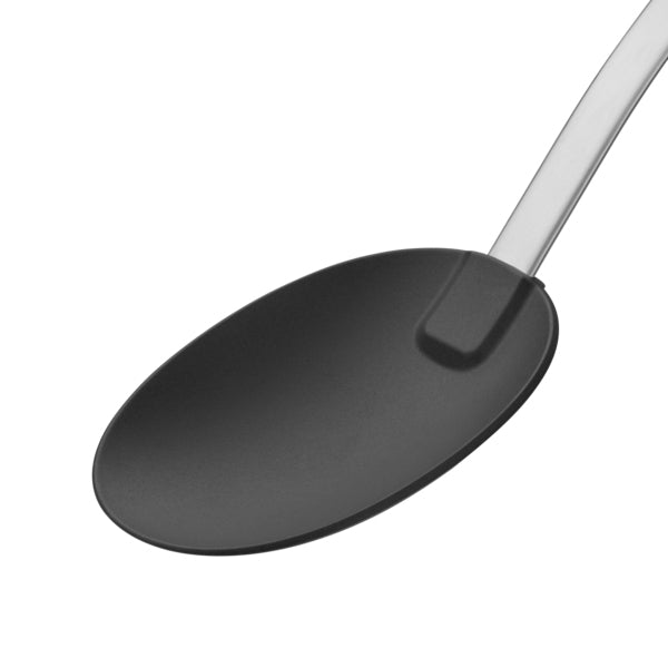Silit Servierlöffel 34 cm, Kunststoff/Edelstahl (Griff 18/10), Schwarz/Silber, spülmaschinenfest, Aufhänger