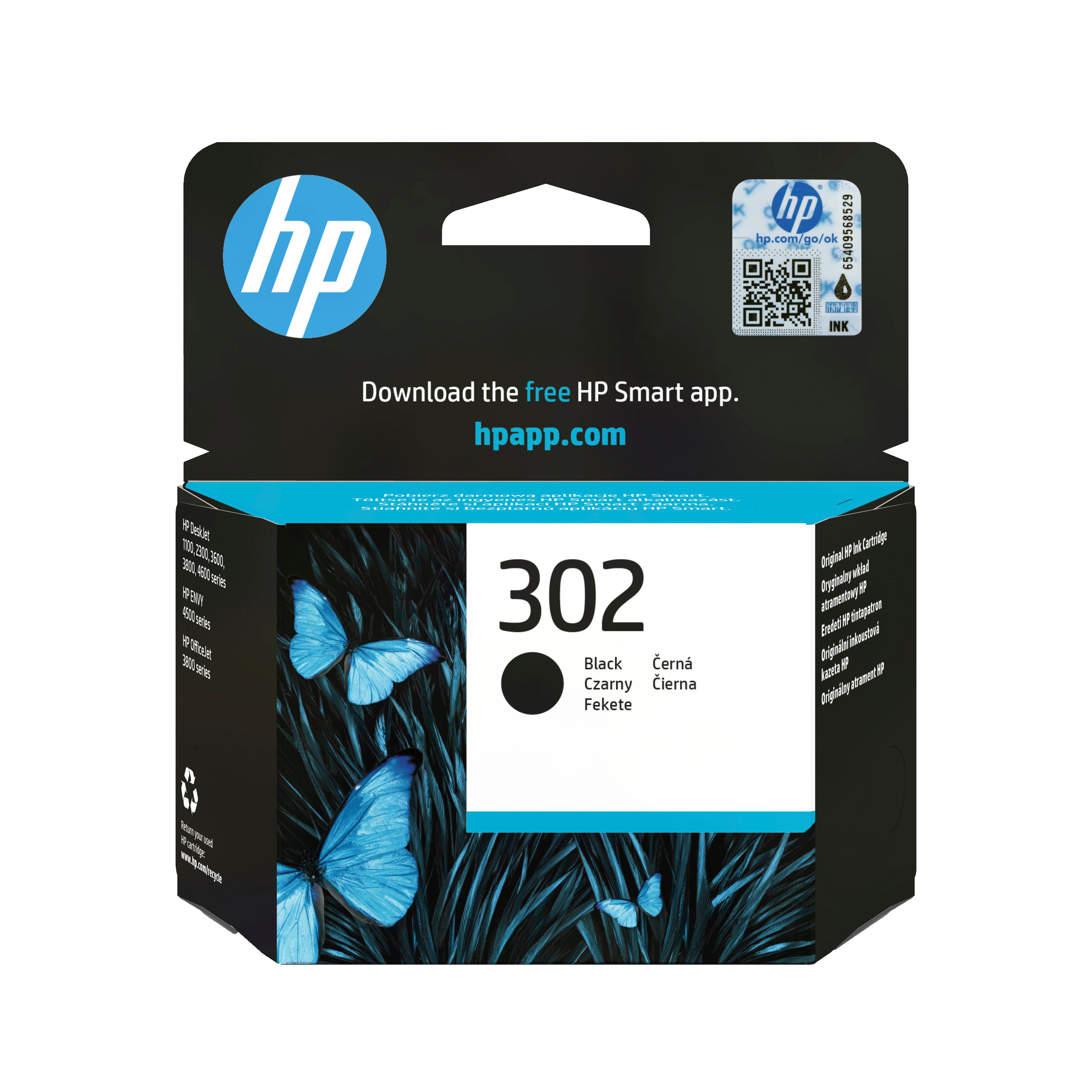 HP 302 Schwarz Tintenpatrone (Original) – 170 Seiten
