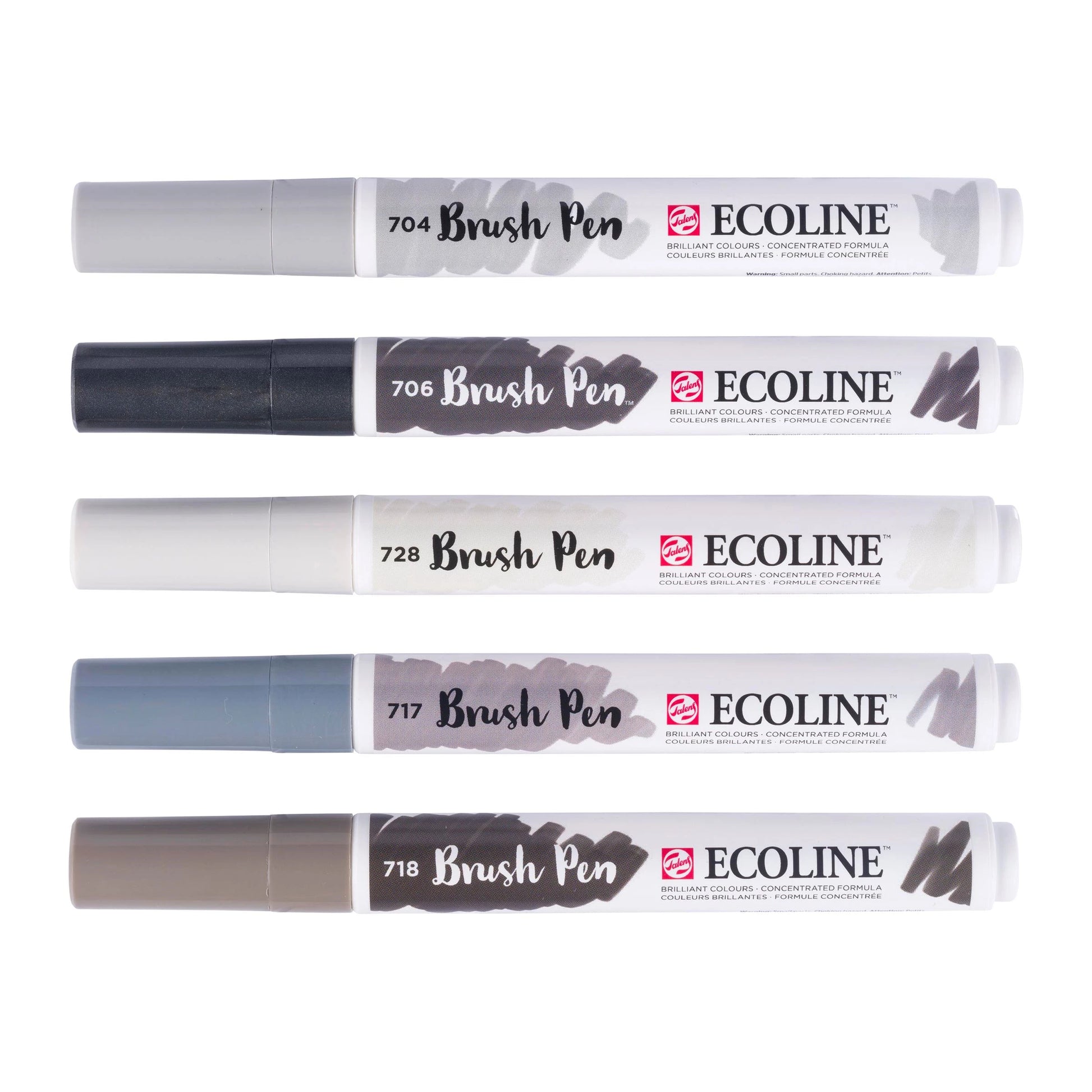 Talens Ecoline Brush Pen – Pinselspitze, wasservermalbar, 5er Set