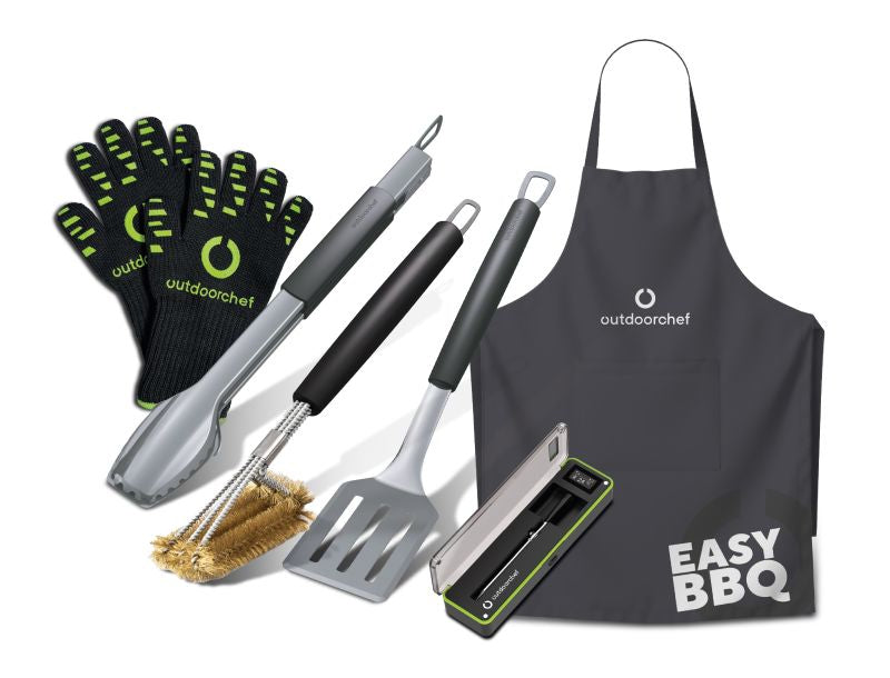 Outdoorchef – Barbecue-Set, Edelstahl, Mehrfarbig, für Grill, Kamado-Grill, Paella-Grill