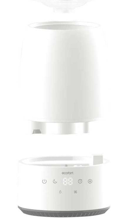 Ecofort ecoQ HumidAir U250 Luftbefeuchter – Verdunster, 250 ml/h, 2 l Tank, bis 35 m², Hygrostat