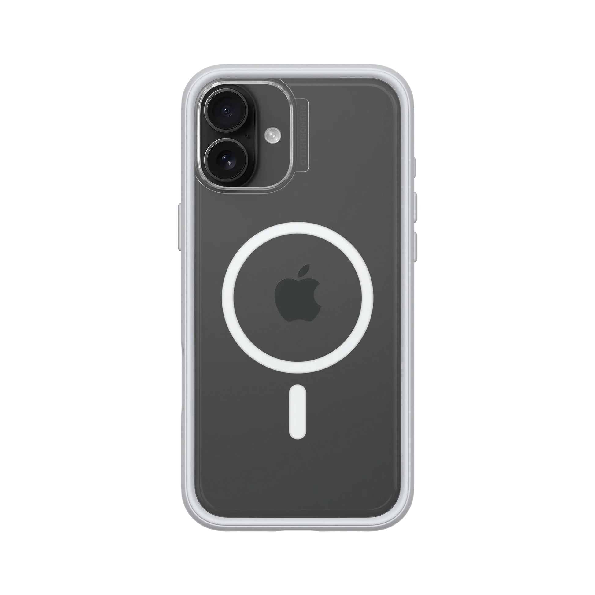 RhinoShield Mod NX Backcover – für Apple iPhone 16 Plus, Acryl+TPE, Platingrau, bis 3,5 m Sturzsicher