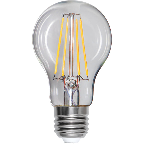 Star Trading LED-Leuchtmittel E27 A60 – Warmweiss 2700 K, 1000 lm, 8 W – IP20 – 10 Stk. – Transparent, Glas