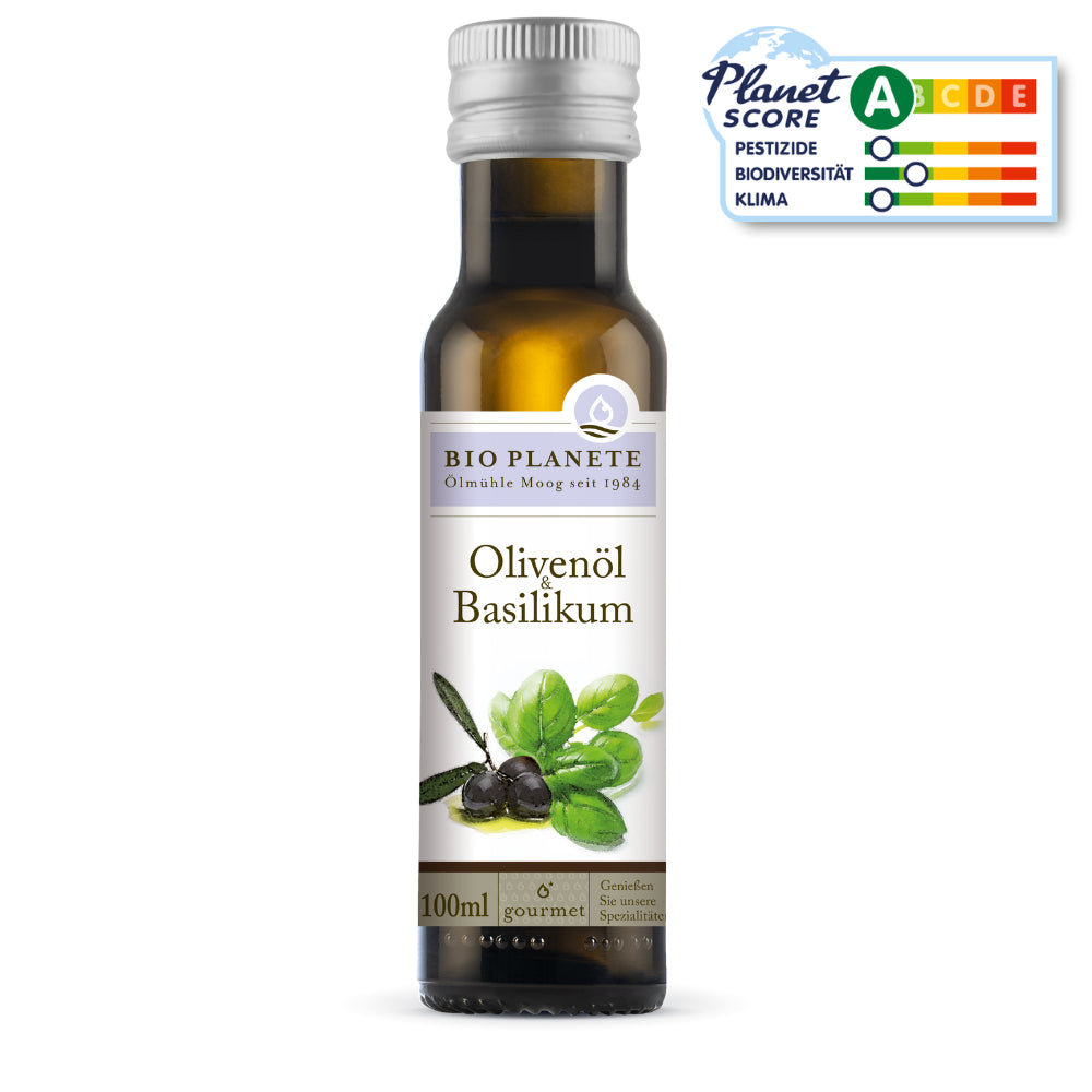 BIO PLANÈTE Olivenöl Basilikum, Bio – 100 ml