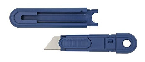 Wedo 76 9811 – Abbrechmesser, Kunststoff, einziehbar, blau
