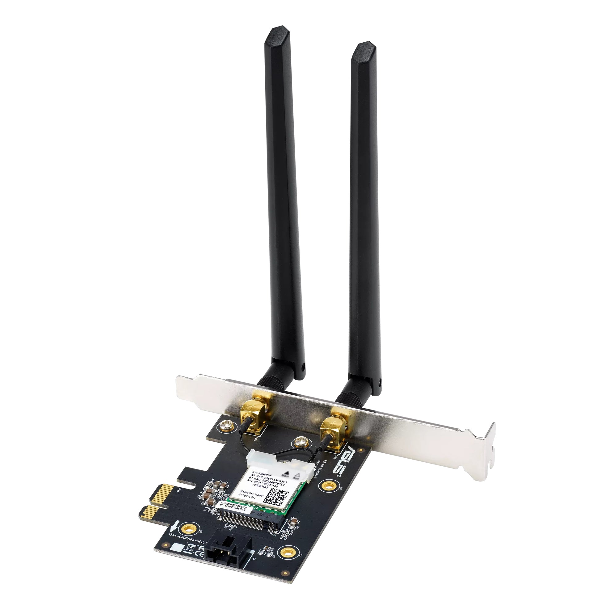 ASUS PCE-AXE5400 Wi-Fi 6E-Karte – PCIe, Tri-Band, 2402 Mbit/s, für PC