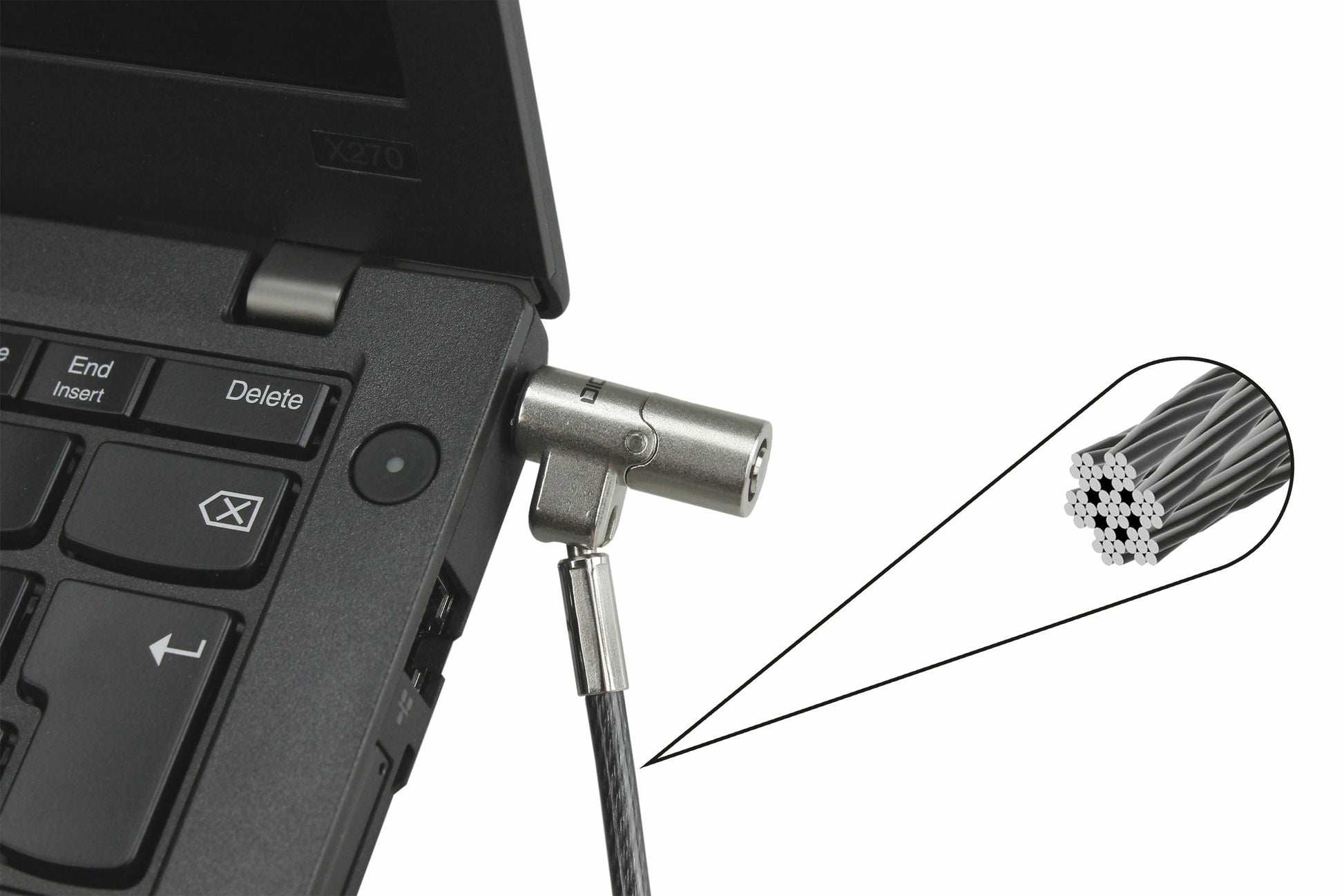 DICOTA Nano Lock Ultra Slim Kabelschloss – für 2,5 × 6 mm Slot