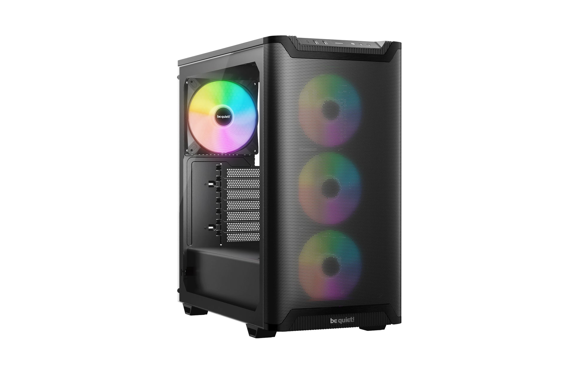 be quiet! be quiet Pure Base 501 LX – Midi-Tower – Schwarz, ATX, Seitenfenster (Glas), 3×120 mm vorne, 1×140 mm hinten