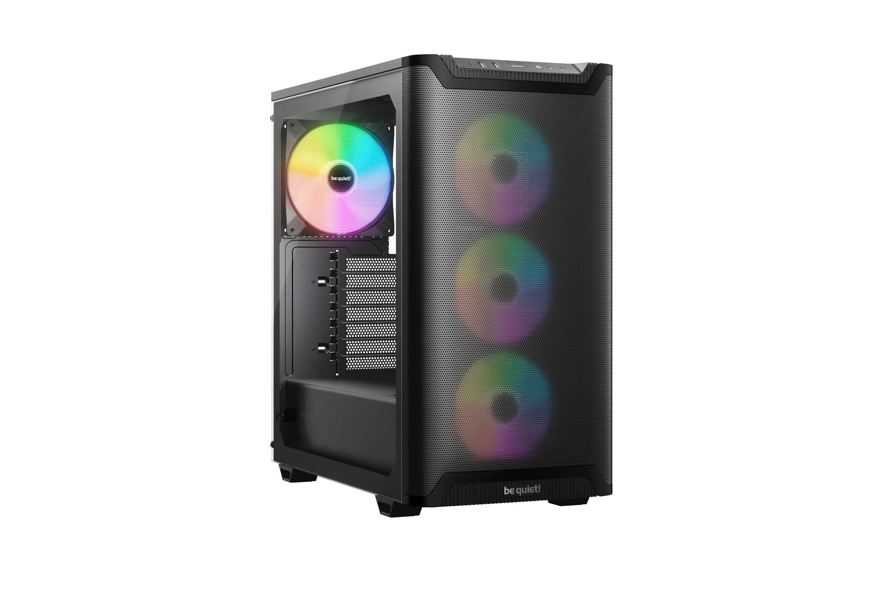 be quiet! be quiet Pure Base 501 LX – Midi-Tower – Schwarz, ATX, Seitenfenster (Glas), 3×120 mm vorne, 1×140 mm hinten