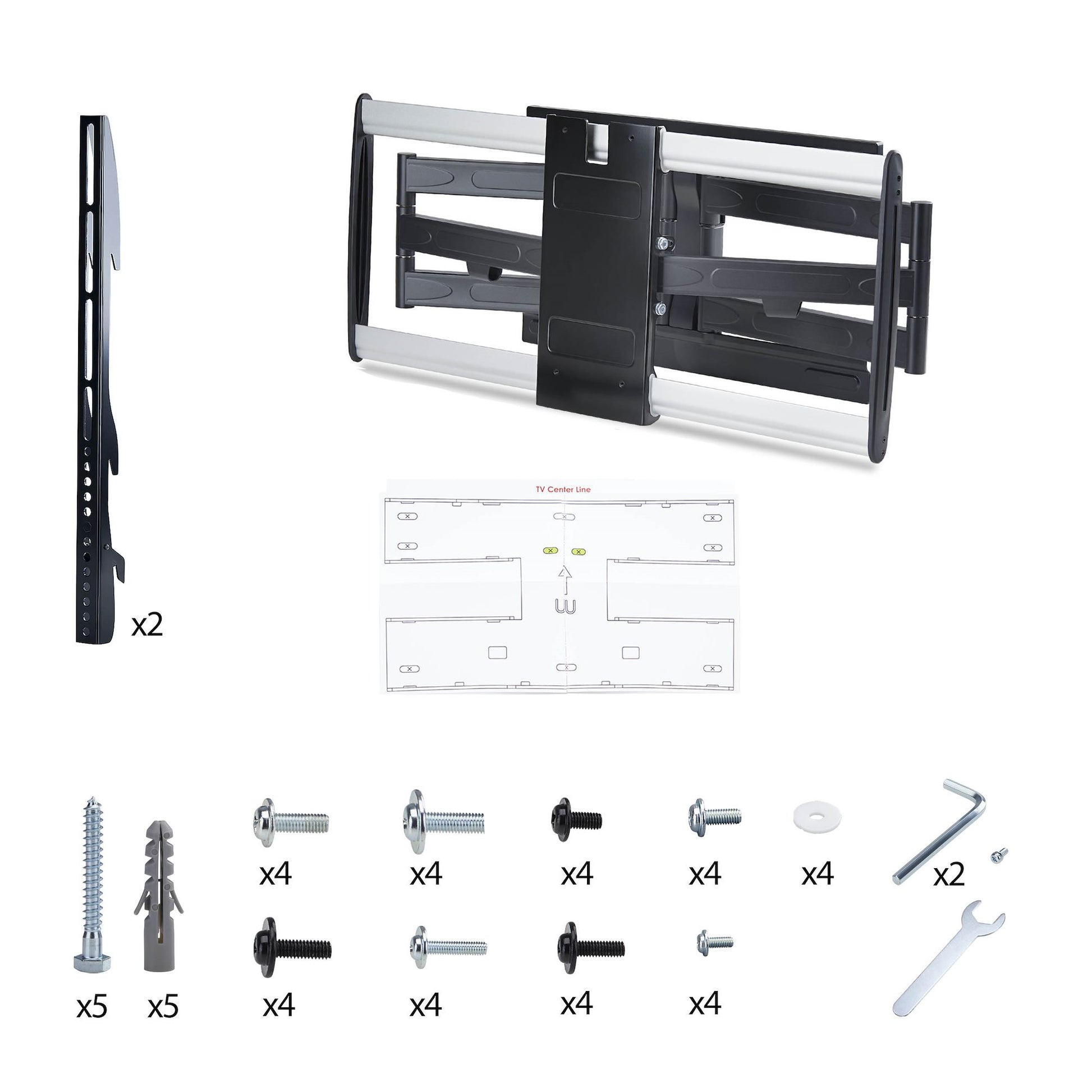 StarTech.com Wandhalterung – Vollbeweglich – 32–65" – VESA 200×100–600×400 – bis 45 kg – 65SAP2