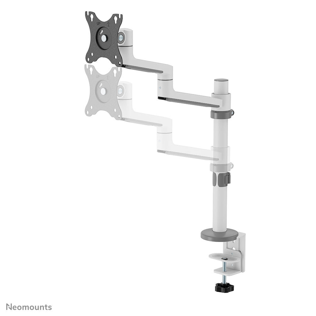 Neomounts DS60-425WH1 – Monitorarm, 1, Tischklemme, bis 27", VESA 75 × 75/100 × 100 mm, 8 kg, weiss