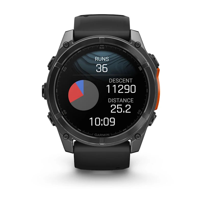 Garmin Fenix 8 AMOLED – GPS-Smartwatch – 51 mm, 1,4", WLAN, Corning Gorilla Glass, 100 m, Schwarz