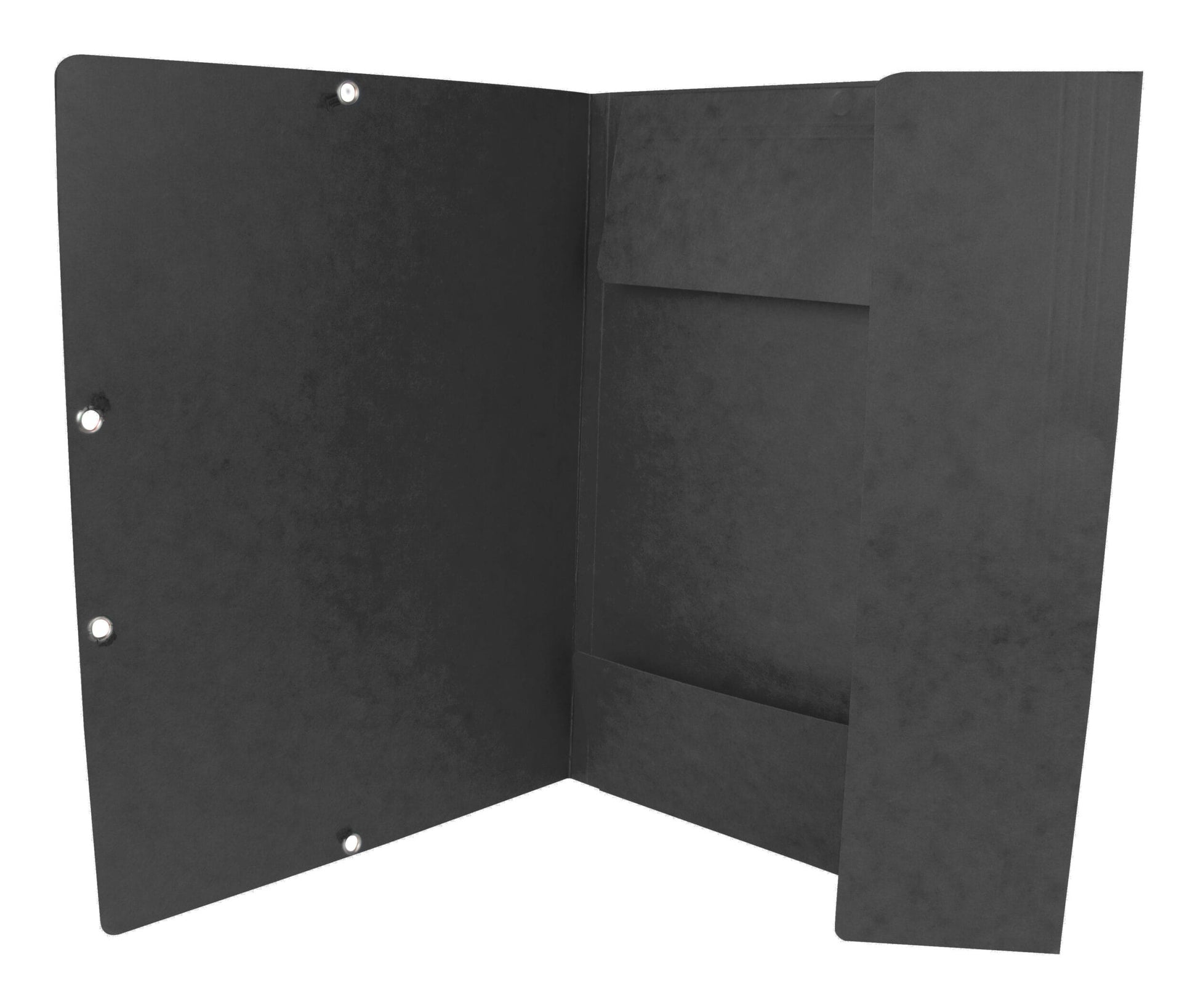 Q-CONNECT Sammelmappe für A4, Karton, Schwarz, mit Gummizug